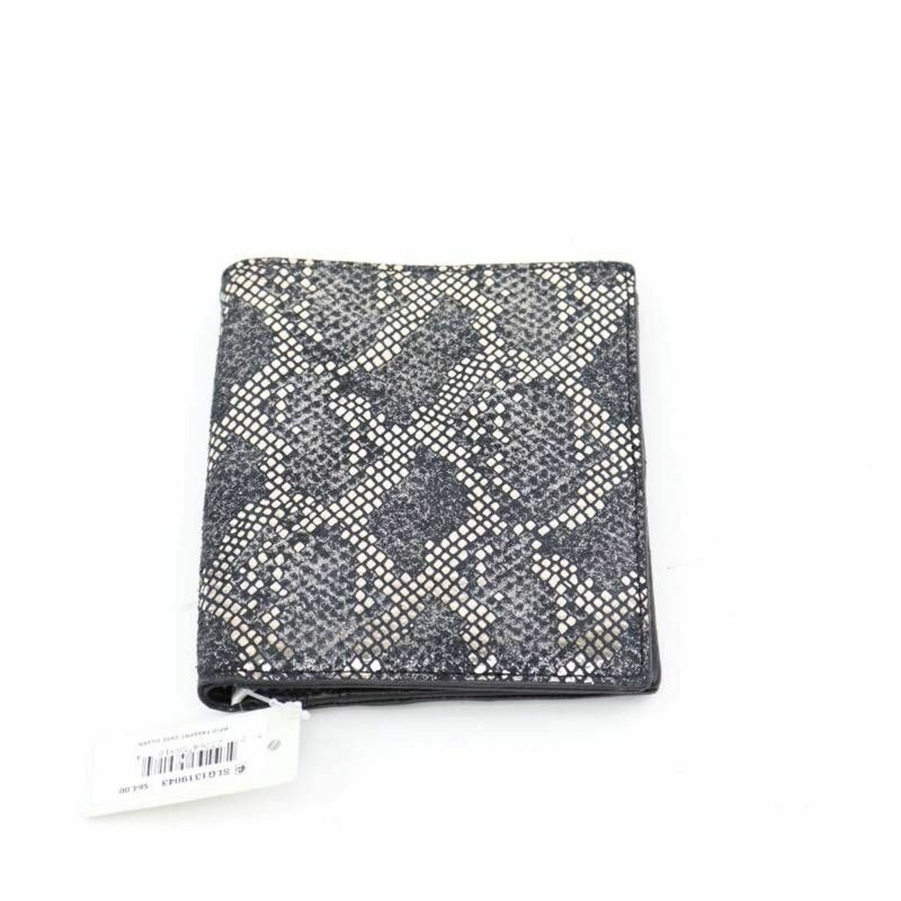 Fossil Passport Case Unisex OS Silver New Snakeskin RFID Leather SLG1319043